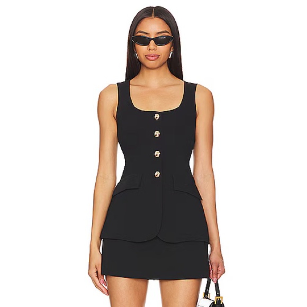 Amanda Uprichard Kya
Sleeveless Romper Minidress